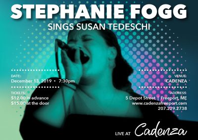 Stephanie Fogg Sings Tedeschi at Cadenza